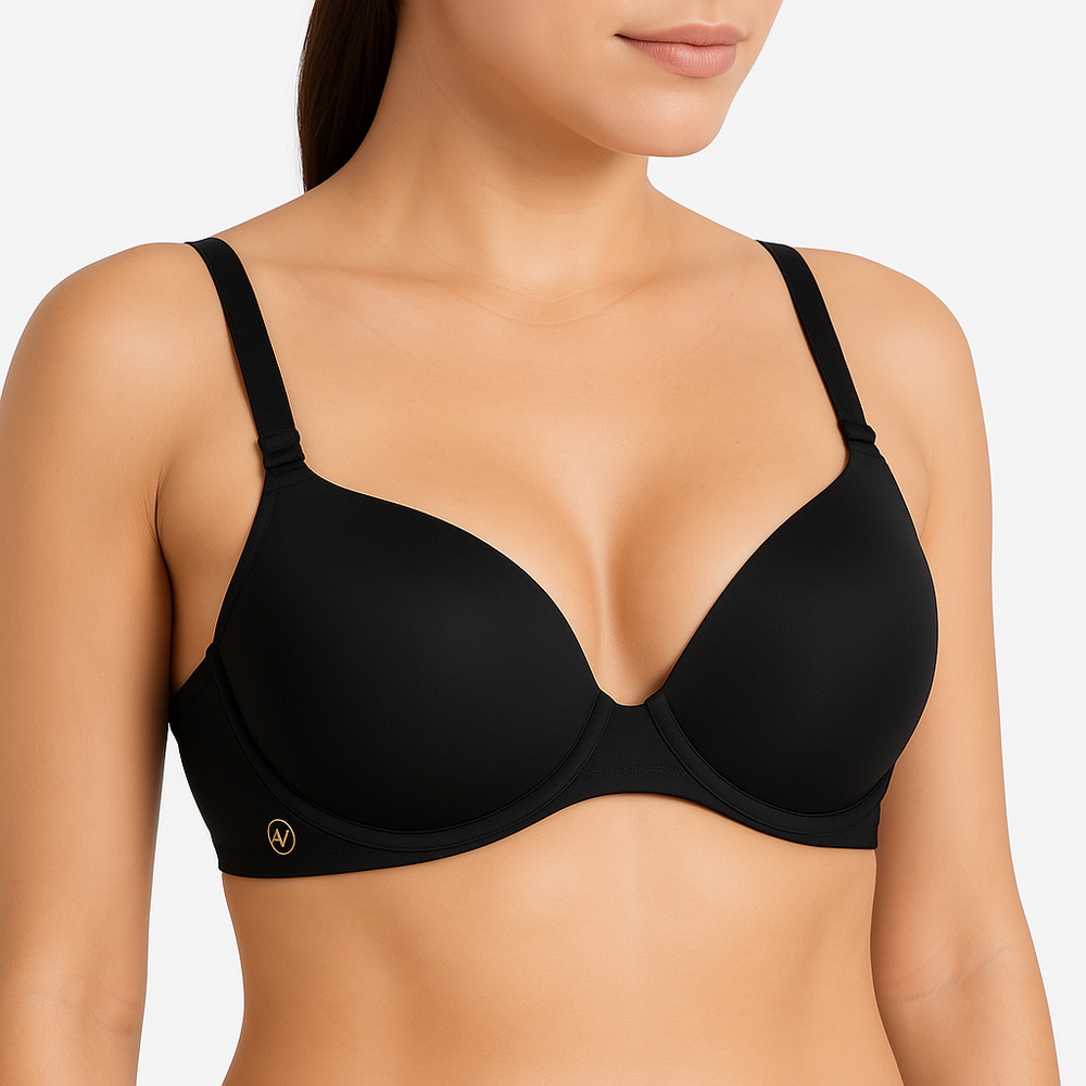 Adrienne Vittadini Black Underwire Adjustable Straps Womens Bra‎ Size 36C